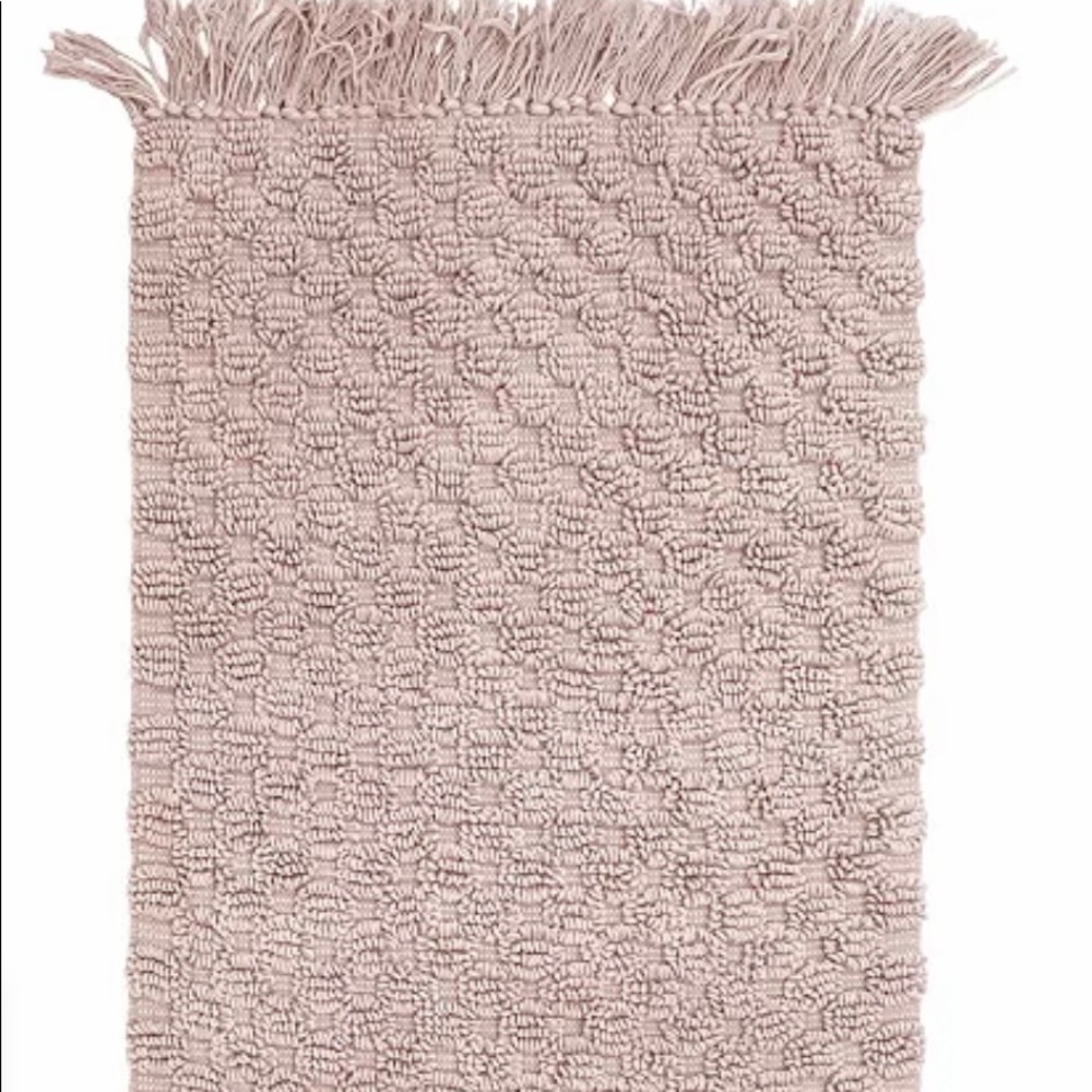 French Connection Blush Cotton Bath Rug